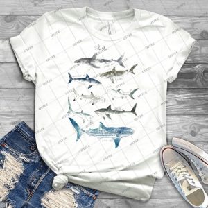 Sharks T Shirt 9 - Trending Shirt For Women Vintage Retro Tee For Men Kid's T-Shirt Handmade Shirt