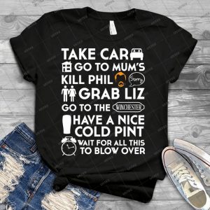 Shaun Of The Dead The Plan To To List - Best Unisex Trending Handmade T-shirt Gift Idea For Men T-shirt For Woman