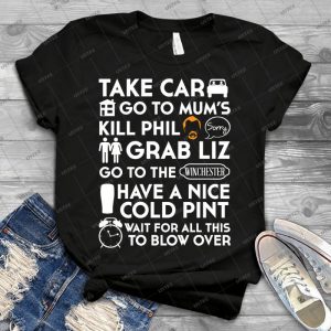 Shaun Of The Dead The Plan To To List - Gift Idea Shirt For Men Tee For Women Classic Retro Vintage Graphic T-Shirt