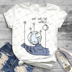 She Had The World Lyrics - Best Unisex Trending Handmade T-shirt Gift Idea For Men T-shirt For Woman