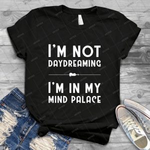 Sherlock, Mind Palace - B&W - - Vintage Men's Shirt Tshirt For Women Classic Handmade Shirt Retro Graphic Tee