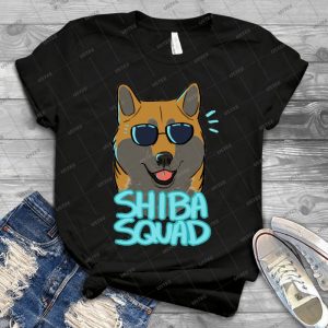 Shiba Squad - Red - 64 - Vintage Men's Shirt Tshirt For Women Classic Handmade Shirt Retro Graphic Tee