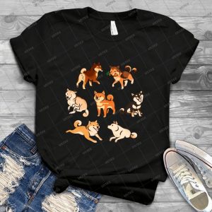 Shibes In Blue - Best Unisex Trending Handmade T-shirt Gift Idea For Men T-shirt For Woman