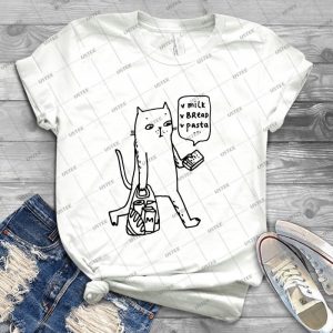 Shopping Cat 21 - Trending Shirt For Women Vintage Retro Tee For Men Kid's T-Shirt Handmade Shirt