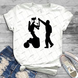 Short Circuit J5 I Am Alive - Vintage Men's Shirt Tshirt For Women Classic Handmade Shirt Retro Graphic Tee