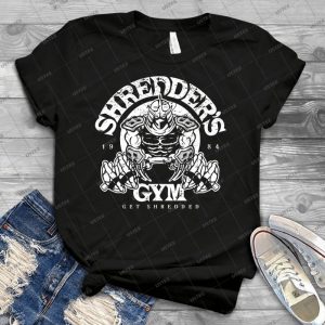Shredder S Gym 74 - Vintage Men's Shirt Tshirt For Women Classic Handmade Shirt Retro Graphic Tee