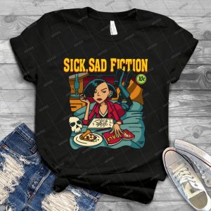 Sick, Sad Fiction - Gift Idea Shirt For Men Tee For Women Classic Retro Vintage Graphic T-Shirt