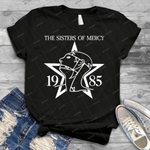 Sisters Of Mercy Shirt With 1985  4 - Vintage Men's Shirt Tshirt For Women Classic Handmade Shirt Retro Graphic Tee