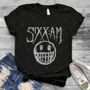 Sixx Am-Sixx-A-M- - Vintage Men's Shirt Tshirt For Women Classic Handmade Shirt Retro Graphic Tee