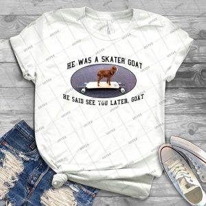 Skater Goat - Gift Idea Shirt For Men Tee For Women Classic Retro Vintage Graphic T-Shirt