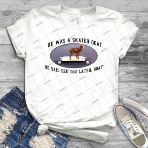 Skater Goat 74 - Vintage Men's Shirt Tshirt For Women Classic Handmade Shirt Retro Graphic Tee