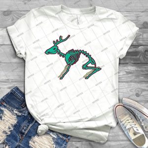 Skeletal Deer - Green 79 - Trending Shirt For Women Vintage Retro Tee For Men Kid's T-Shirt Handmade Shirt
