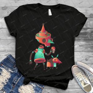 Skelly Et Blep 80 - Vintage Men's Shirt Tshirt For Women Classic Handmade Shirt Retro Graphic Tee