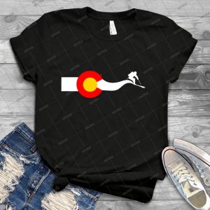 Ski Colorado Flag - Best Unisex Trending Handmade T-shirt Gift Idea For Men T-shirt For Woman