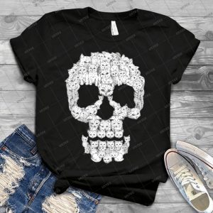 Skulls Are For Pussies 71 - Vintage Men's Shirt Tshirt For Women Classic Handmade Shirt Retro Graphic Tee