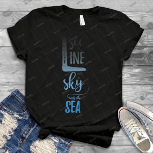 Sky & Sea Blue - Best Unisex Trending Handmade T-shirt Gift Idea For Men T-shirt For Woman
