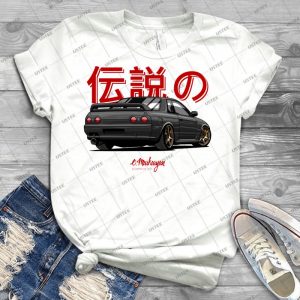 Skyline R32 Gtr - Black - - Best Unisex Trending Handmade T-shirt Gift Idea For Men T-shirt For Woman