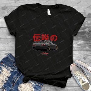 Skyline R32 Gtr - Noir - - Vintage Men's Shirt Tshirt For Women Classic Handmade Shirt Retro Graphic Tee