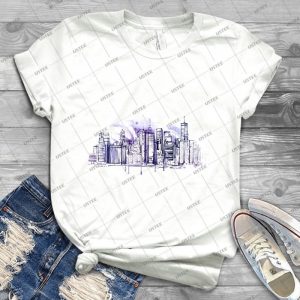 Skyscraper 18 - Trending Shirt For Women Vintage Retro Tee For Men Kid's T-Shirt Handmade Shirt