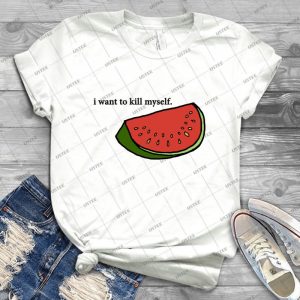 Sliced Watermelon 12 - Vintage Men's Shirt Tshirt For Women Classic Handmade Shirt Retro Graphic Tee