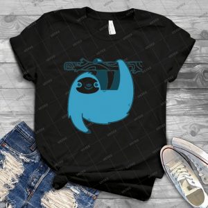 Sloth On A Branch 97 - Vintage Men's Shirt Tshirt For Women Classic Handmade Shirt Retro Graphic Tee