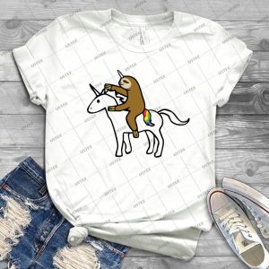Slothicorn Riding Unicorn - Best Unisex Trending Handmade T-shirt Gift Idea For Men T-shirt For Woman