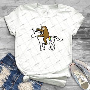 Slothicorn Riding Unicorn 15 - Gift Idea Shirt For Men Tee For Women Classic Retro Vintage Graphic T-Shirt