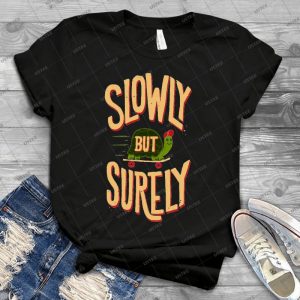 Slowly But Surely 8 - Vintage Men's Shirt Tshirt For Women Classic Handmade Shirt Retro Graphic Tee