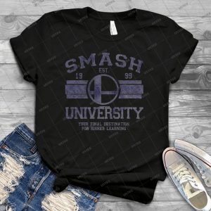 Smash University - Vintage Men's Shirt Tshirt For Women Classic Handmade Shirt Retro Graphic Tee