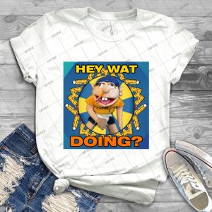 Sml Jeffy Hey Wat Doing - Gift Idea Shirt For Men Tee For Women Classic Retro Vintage Graphic T-Shirt