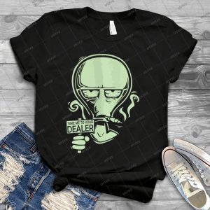 Smoking Alien 19 - Trending Shirt For Women Vintage Retro Tee For Men Kid's T-Shirt Handmade Shirt