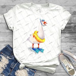 Snorkeling Goose 17 - Trending Shirt For Women Vintage Retro Tee For Men Kid's T-Shirt Handmade Shirt