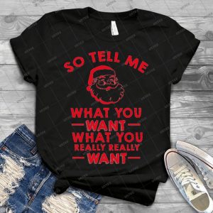 So Tell Me What You Want What You Really Really Want - Vintage Men's Shirt Tshirt For Women Classic Handmade Shirt Retro Graphic Tee