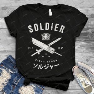 Soldier T Shirt - Vintage Men's Shirt Tshirt For Women Classic Handmade Shirt Retro Graphic Tee