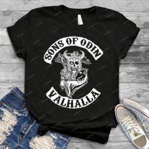 Sons Of Odin-Valhalla Chapter - Best Unisex Trending Handmade T-shirt Gift Idea For Men T-shirt For Woman