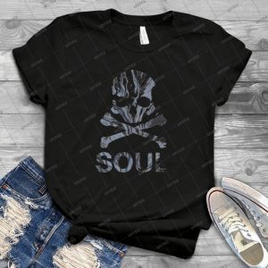 Soul - Gray Marble 3 - Vintage Men's Shirt Tshirt For Women Classic Handmade Shirt Retro Graphic Tee