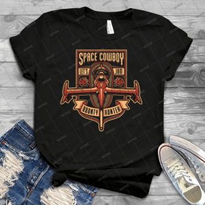 Space Cowboy - Bounty Hunter 39 - Vintage Men's Shirt Tshirt For Women Classic Handmade Shirt Retro Graphic Tee
