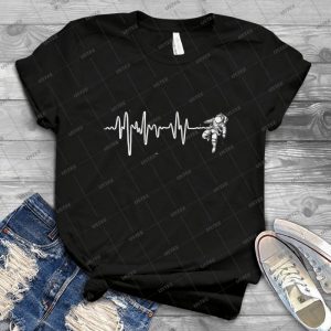Space Heartbeat - Gift Idea Shirt For Men Tee For Women Classic Retro Vintage Graphic T-Shirt