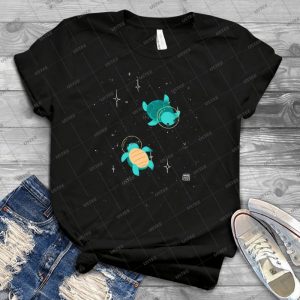 Space Turtles 11 - Vintage Men's Shirt Tshirt For Women Classic Handmade Shirt Retro Graphic Tee