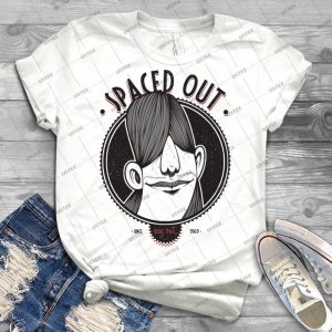 Spaced Out 27 - Vintage Men's Shirt Tshirt For Women Classic Handmade Shirt Retro Graphic Tee