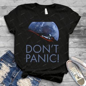 Spacex Don T Panic - Vintage Men's Shirt Tshirt For Women Classic Handmade Shirt Retro Graphic Tee