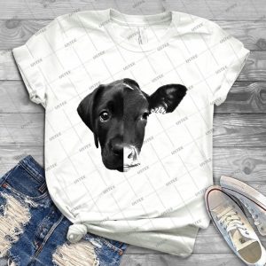Speciesism Cow Dog Split Face - Best Unisex Trending Handmade T-shirt Gift Idea For Men T-shirt For Woman