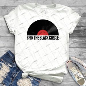 Spin The Black Circle - Vintage Men's Shirt Tshirt For Women Classic Handmade Shirt Retro Graphic Tee