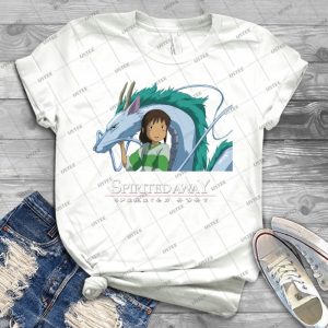 Spirited Away Chihiro And Haku-Studio Ghibli - Best Unisex Trending Handmade T-shirt Gift Idea For Men T-shirt For Woman
