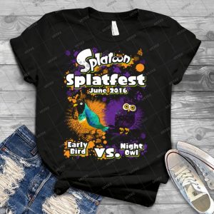 Splatfest June 2016-Early Bird V Night Owl - Best Unisex Trending Handmade T-shirt Gift Idea For Men T-shirt For Woman