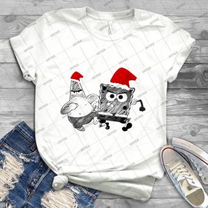 Spongebob Christmas - Best Unisex Trending Handmade T-shirt Gift Idea For Men T-shirt For Woman