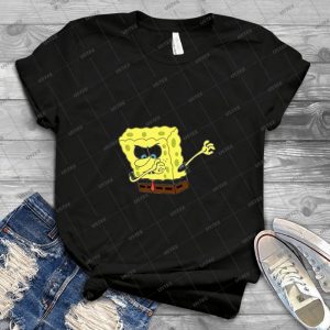 Spongebob Dabbing - Vintage Men's Shirt Tshirt For Women Classic Handmade Shirt Retro Graphic Tee
