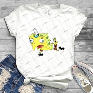 Spongebob Mocking 75 - Vintage Men's Shirt Tshirt For Women Classic Handmade Shirt Retro Graphic Tee