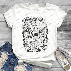 Spooky Doodleart - Best Unisex Trending Handmade T-shirt Gift Idea For Men T-shirt For Woman