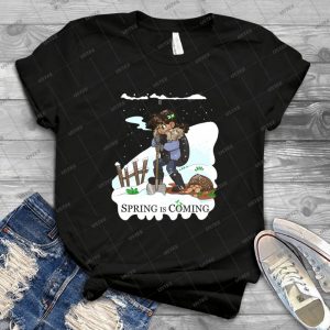Spring Is Coming-Light T-Shirts - Gift Idea Shirt For Men Tee For Women Classic Retro Vintage Graphic T-Shirt